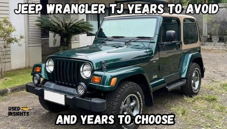 Jeep Wrangler TJ Years to Avoid and Years to Choose